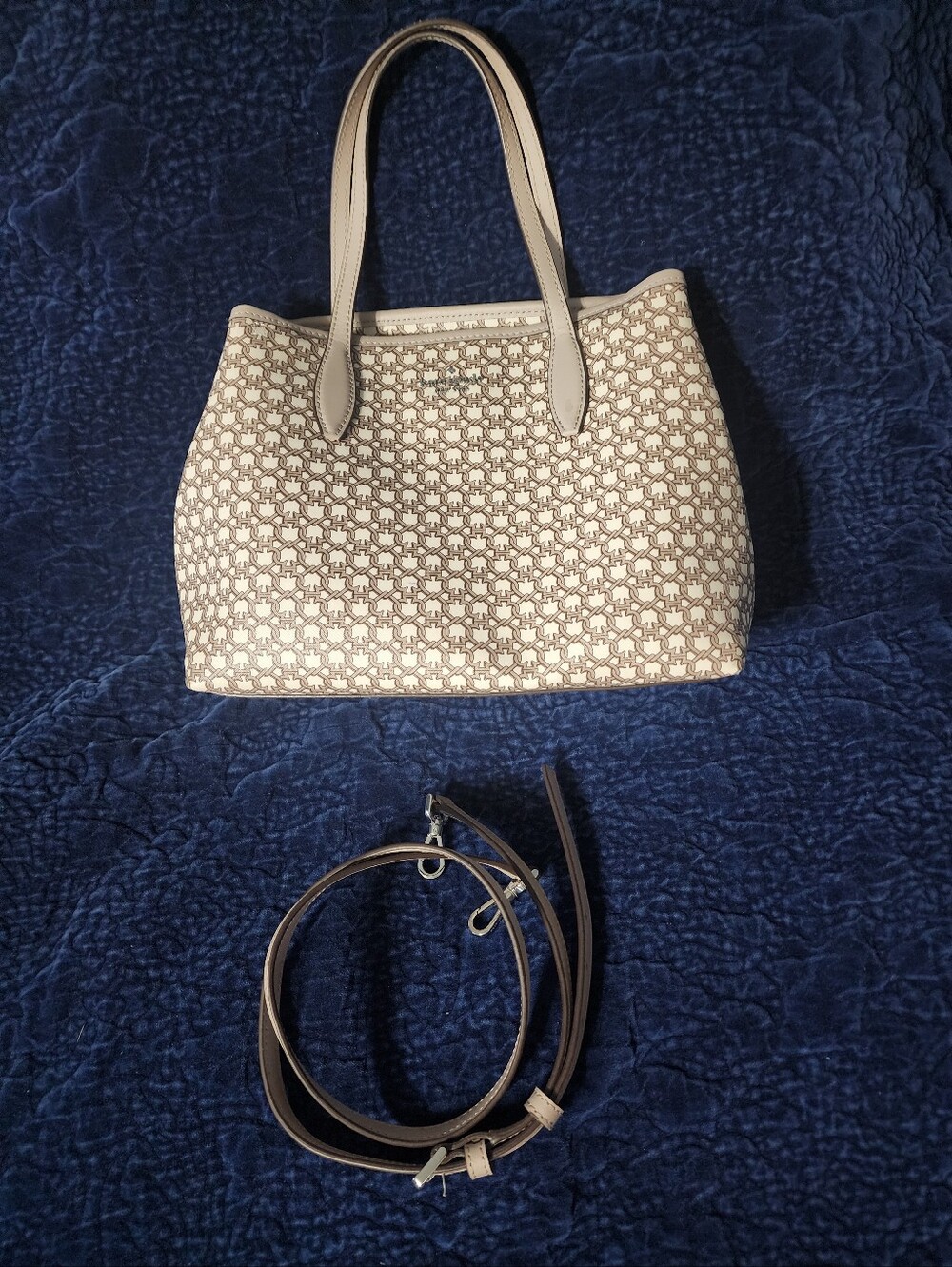 Kate Spade Link Mini Tote, Cream And Tan